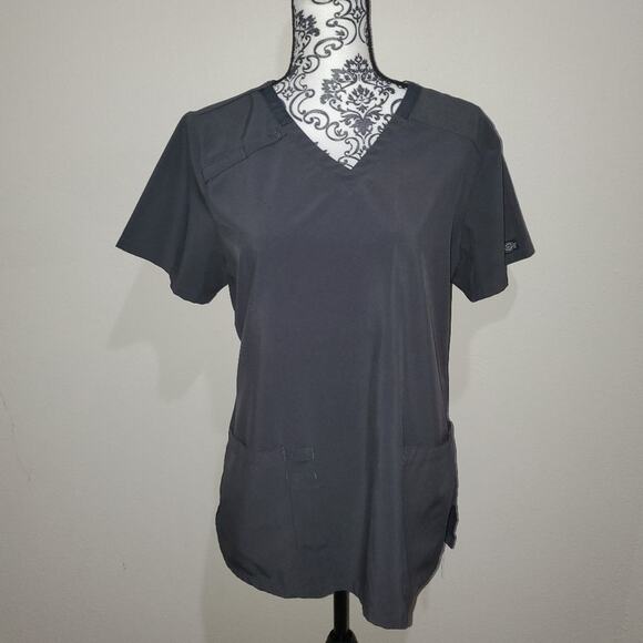 Dickies medium gray scrub top. - Picture 1 of 8